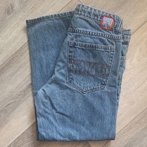Empyre Medium Blue Kids Denim Jeans with Embroidered Back Pocket
